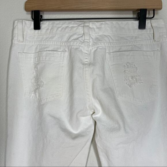 NWT CARMAR White Distressed Jeans Size 27 - Picture 4 of 7